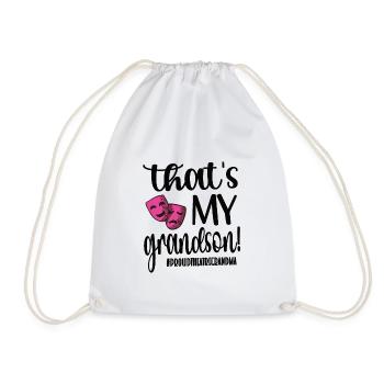 Proud Theatre Grandmother Theatre Actor Grandma - Drawstring Bag - white - Front