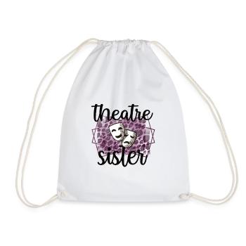 Théâtre Sœur d’une sœur d’acteur - Sac de sport léger - blanc - Devant