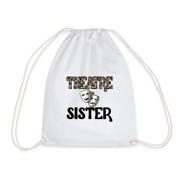 Théâtre Sœur d’une sœur d’acteur - Sac de sport léger - blanc - Devant