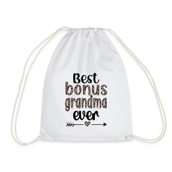Meilleur bonus Grand-mère fière beau-mère cadeau - Sac de sport léger - blanc - Devant