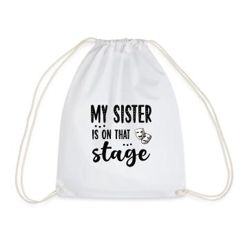 Fier Théâtre Sœur Actrice Sœur - Sac de sport léger - blanc - Devant