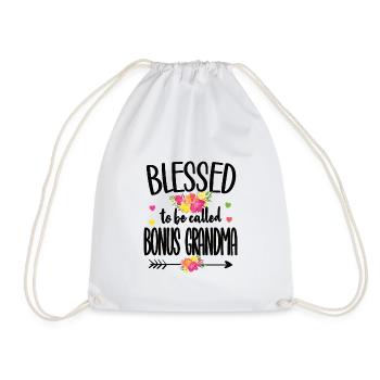 Meilleur bonus Grand-mère fière beau-mère cadeau - Sac de sport léger - blanc - Devant