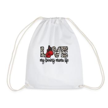 Cadeau de maman de boxe Maman de boxe fière de Boxer Mama - Sac de sport léger - blanc - Devant