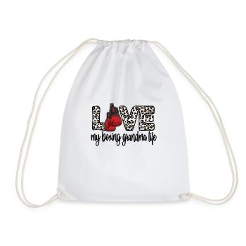 Boxoma Coffret Cadeau Grand-mère Fière Boxer Grand-mère - Sac de sport léger - blanc - Devant