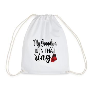 Boxoma Coffret Cadeau Grand-mère Fière Boxer Grand-mère - Sac de sport léger - blanc - Devant