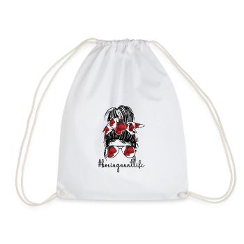 Boxing Aunt Gift Box Aunt By Boxer Proud Aunt - Drawstring Bag - white - Front