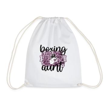 Boxe Tante Fière Boxe Tante Par Boxer Tante Cadeau - Sac de sport léger - blanc - Devant