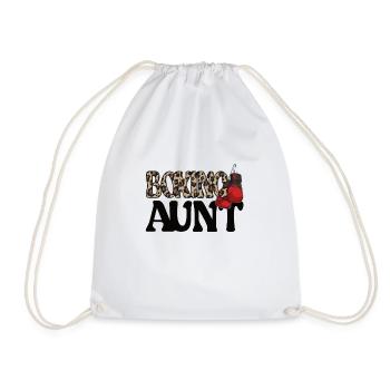 Boxe Tante Fière Boxe Tante Par Boxer Tante Cadeau - Sac de sport léger - blanc - Devant