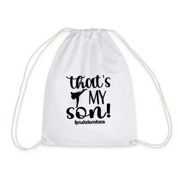 Taekwondo Maman Taekwondo Mère Taekwondo Fighter - Sac de sport léger - blanc - Devant