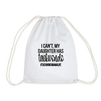 Taekwondo Maman Taekwondo Mère Taekwondo Fighter - Sac de sport léger - blanc - Devant