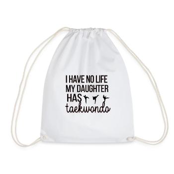 Taekwondo-Mama Stolze Taekwondo Mutter Geschenk - Turnbeutel - Weiß - Vorne