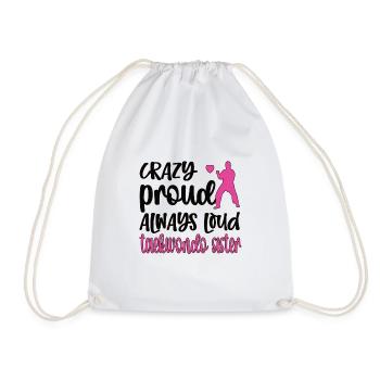 Taekwondo Sister Proud Taekwondo Sister - Drawstring Bag - white - Front