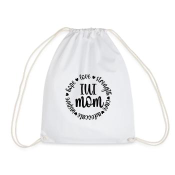 IUI Mama Intrauterine Insemination IUI Mother - Drawstring Bag - white - Front