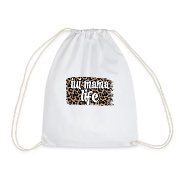 Proud IUI Mama IUI Intrauterine Insemination Mama - Drawstring Bag - white - Front