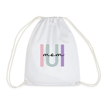 Proud IUI Mama IUI Intrauterine Insemination Mama - Drawstring Bag - white - Front