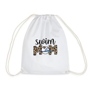 Stolze Schwimmmama Mutter Schwimmer Schwimm-Mama - Turnbeutel - Weiß - Vorne