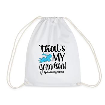 Fière natation Grand-mère Grand-mère Nageuse Grand-mère natation Grand-mère - Sac de sport léger - blanc - Devant