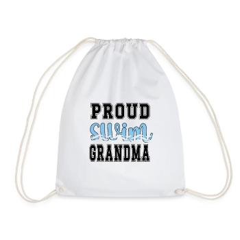 Meilleure natation Grand-mère Grand-mère Nageuse Grand-mère Natation Grand-mère - Sac de sport léger - blanc - Devant