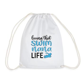 Fière natation Nana Nageuse Nana Grand-mère Cadeau - Sac de sport léger - blanc - Devant