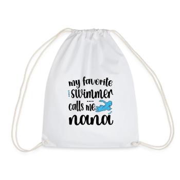 Fière natation Nana Nageuse Nana Grand-mère Cadeau - Sac de sport léger - blanc - Devant