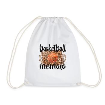 Memaw Grandma Of Basketball Player Basketball Memaw - Drawstring Bag - white - Front