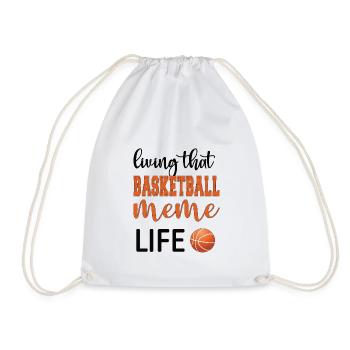 Meme Grandma Of Basketball Player Basketball Meme - Drawstring Bag - white - Front