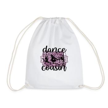 Proud Dance Cousin Of a Dancer Cousin Dancer - Drawstring Bag - white - Front