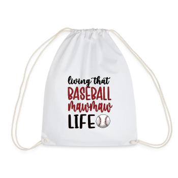 Mawmaw Grand-mère du joueur de baseball Baseball Mawmaw - Sac de sport léger - blanc - Devant