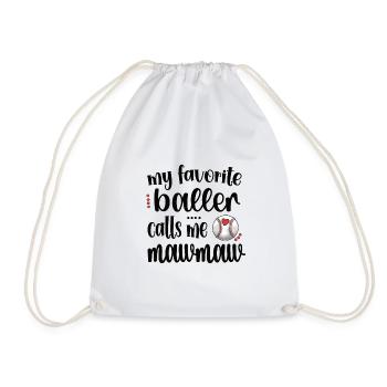 Mawmaw Grand-mère du joueur de baseball Baseball Mawmaw - Sac de sport léger - blanc - Devant