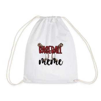 Meme Grand-mère d’un joueur de baseball Baseball Meme - Sac de sport léger - blanc - Devant