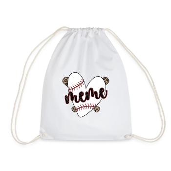 Meme Oma Eines Baseballspieler Baseball Meme - Turnbeutel - Weiß - Vorne
