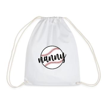 Nounou Grand-mère d’un joueur de baseball Nounou de baseball - Sac de sport léger - blanc - Devant