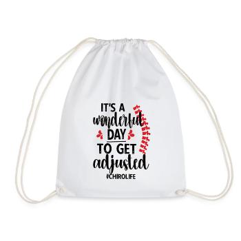 Chiropractor Chiropractic Chiropractor - Drawstring Bag - white - Front