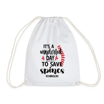 Chiropraticien Chiropratique Chiropraticien - Sac de sport léger - blanc - Devant