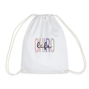 Proud Chiropractor Chiropractic Gift - Drawstring Bag - white - Front