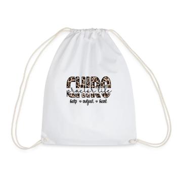 Proud Chiropractor Chiropractic Gift - Drawstring Bag - white - Front