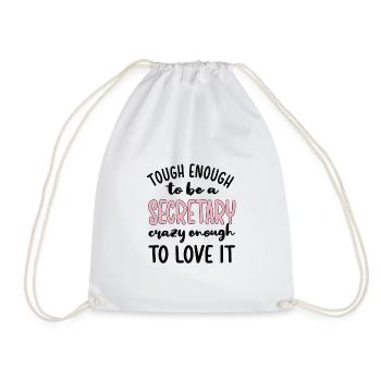 Best Secretary Appreciation Office Worker - Drawstring Bag - white - Front