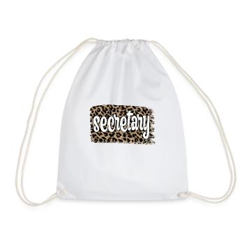 Best Secretary Appreciation Office Worker - Drawstring Bag - white - Front