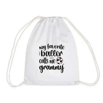 Grammy Grandma From Football Player Football Grammy - Drawstring Bag - white - Front