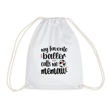 Fier Memaw grand-mère du joueur de football Soccer Memaw - Sac de sport léger - blanc - Devant