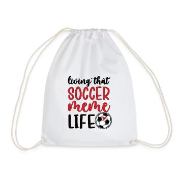 Fier de football Meme Grand-mère de joueur de football Meme - Sac de sport léger - blanc - Devant