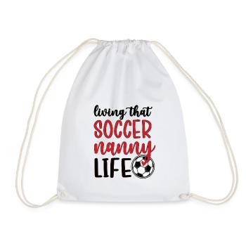 Fier footballeur nounou grand-mère de joueur de football nounou - Sac de sport léger - blanc - Devant