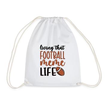 Football Meme Grandma Of Football Player Meme - Turnbeutel - Weiß - Vorne
