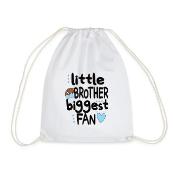 Proud Football Brother of a Football Player - Drawstring Bag - white - Front