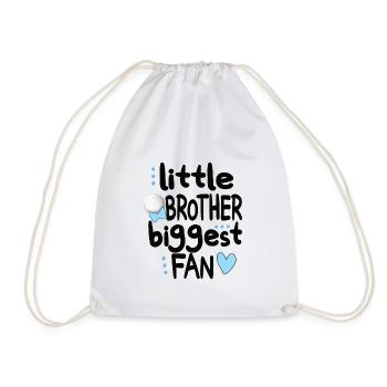 Proud volleyball brother of a volleyball player - Drawstring Bag - white - Front