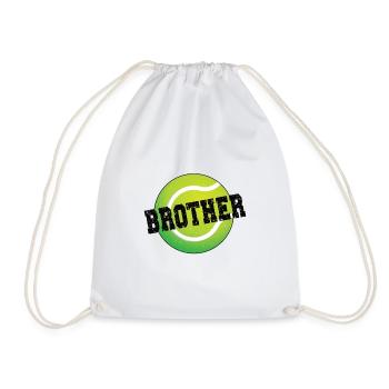 Fier frère de tennis du joueur de tennis frère - Sac de sport léger - blanc - Devant
