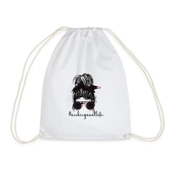 Proud Archery Aunt Of Archers Aunt - Drawstring Bag - white - Front