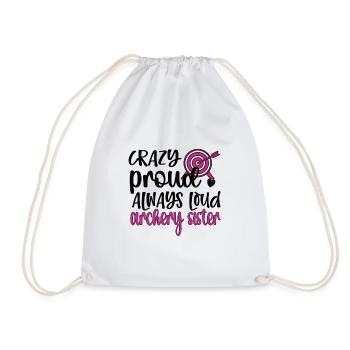 Archery Sister Archer Sister - Drawstring Bag - white - Front