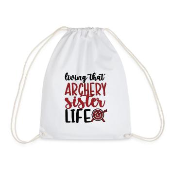 Tir à l'arc Sœur Archer Sœur - Sac de sport léger - blanc - Devant