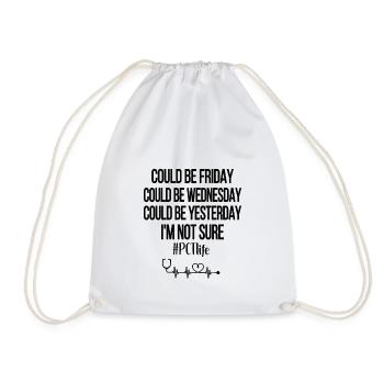 Patient Care Technician PCT Nursing Technician - Drawstring Bag - white - Front